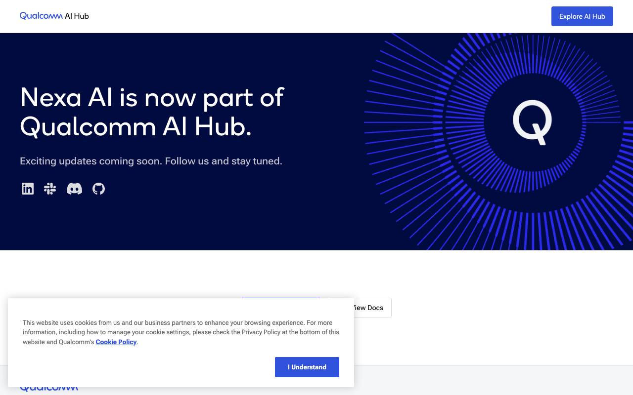 Nexa AI website preview