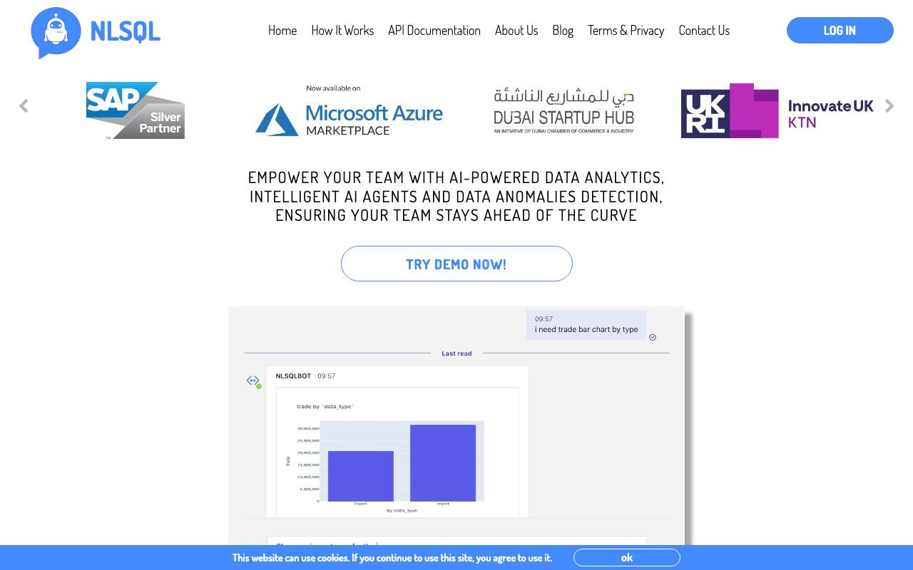 NLSQL website preview