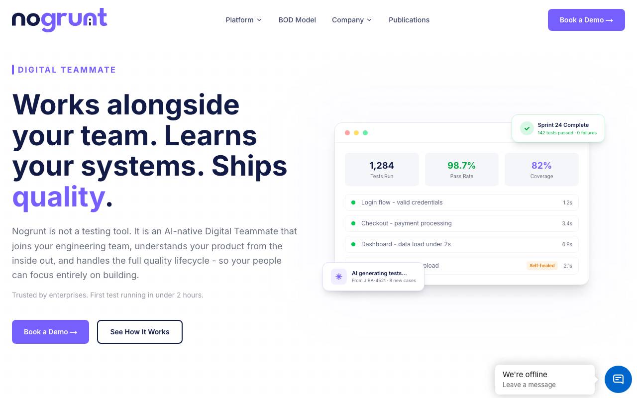 Nogrunt API Tester website preview
