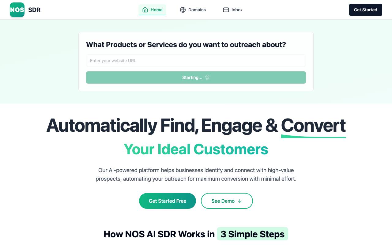 Nos Agent website preview