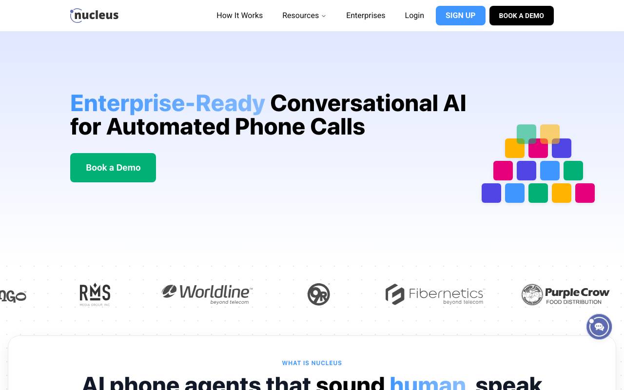 Nucleus AI website preview