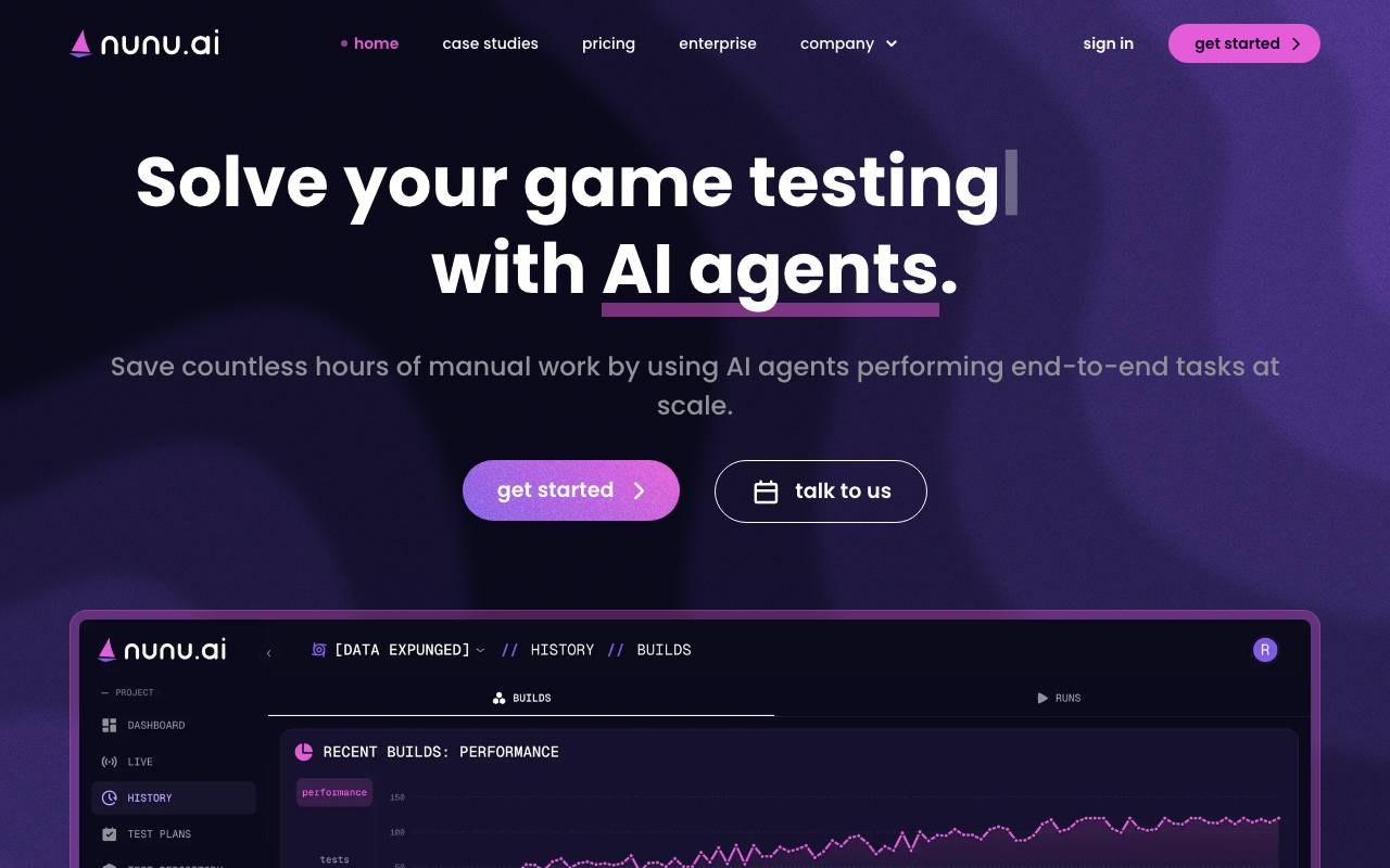 nunu.ai website preview