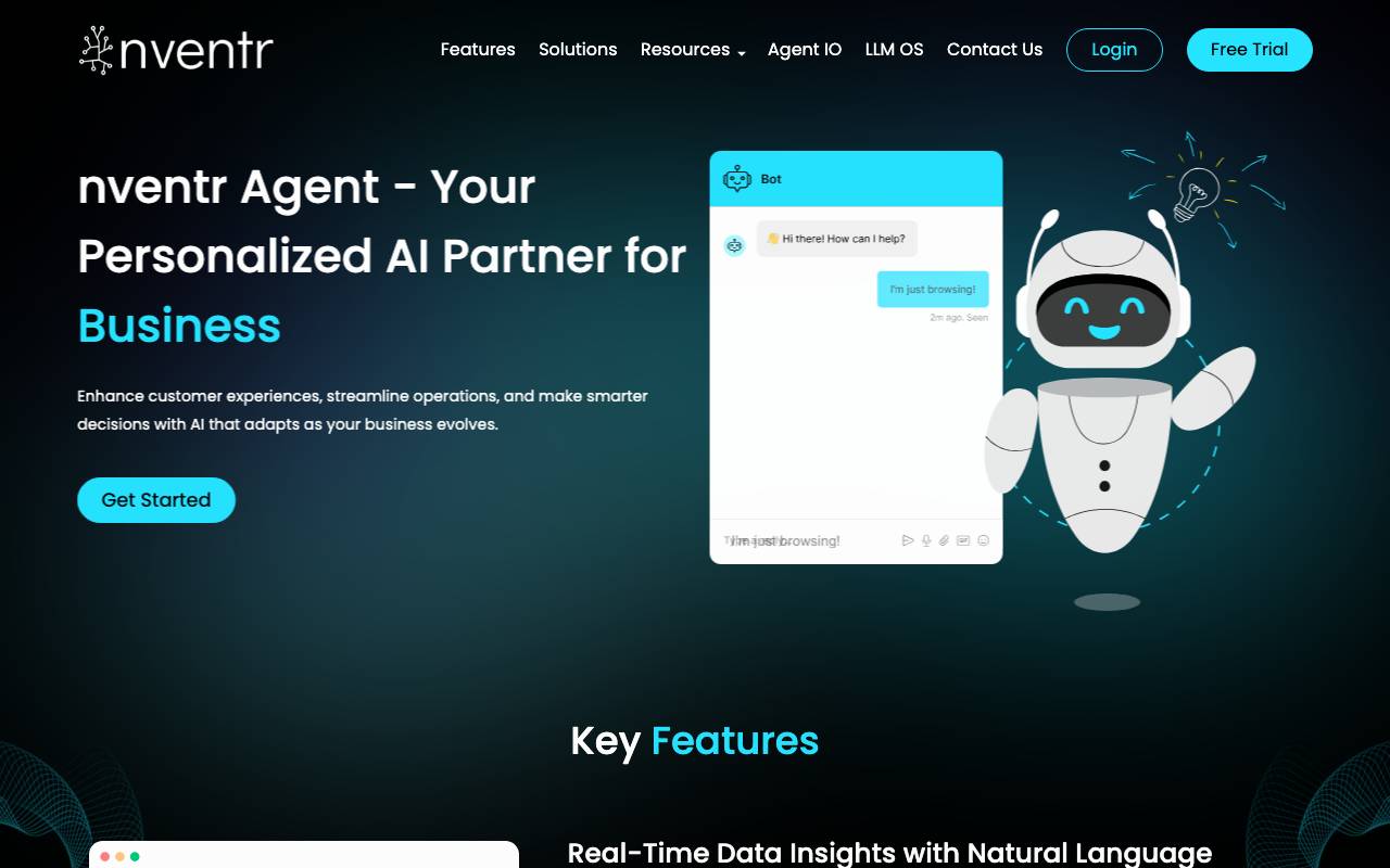 nventr Agent website preview