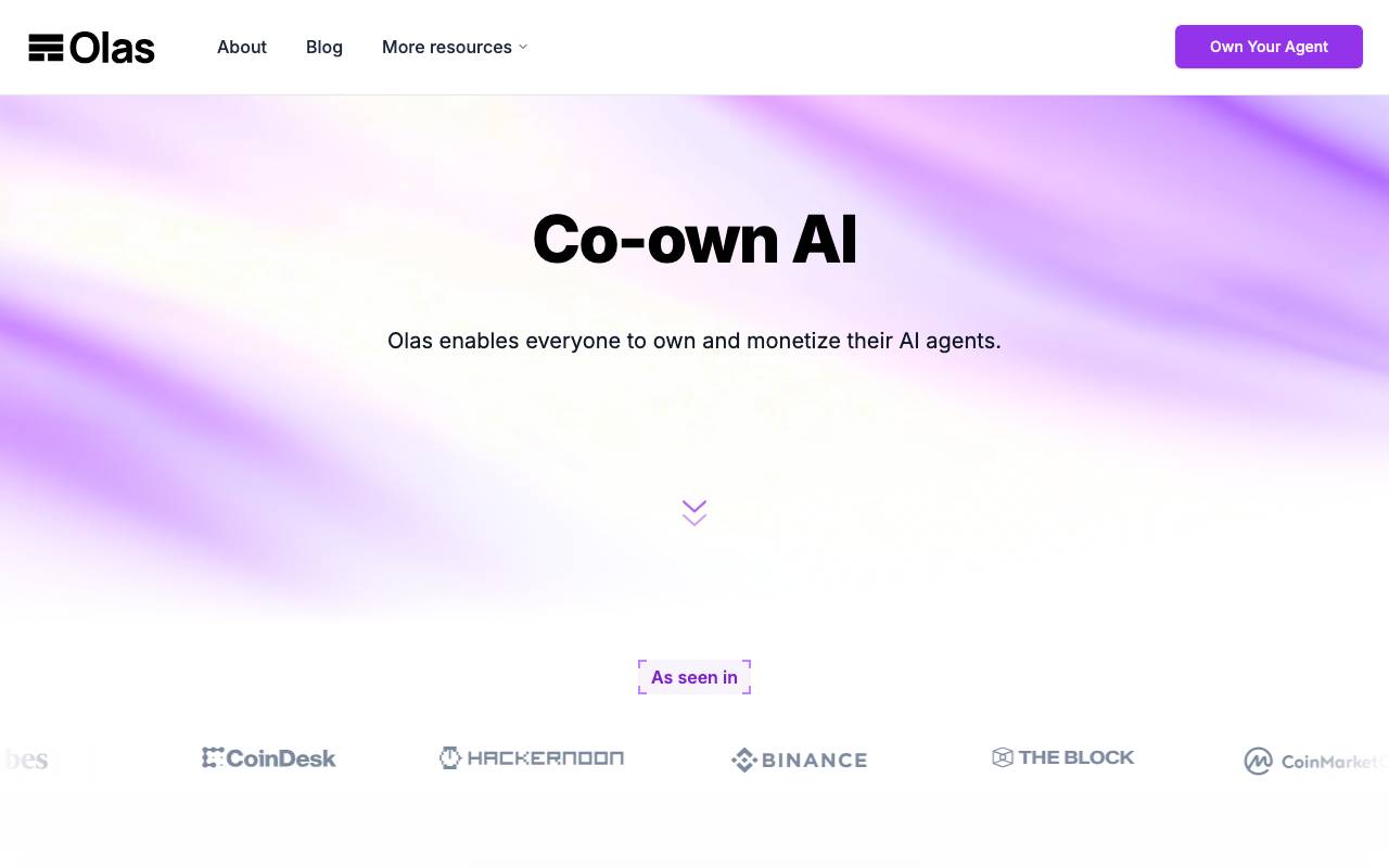 Olas website preview