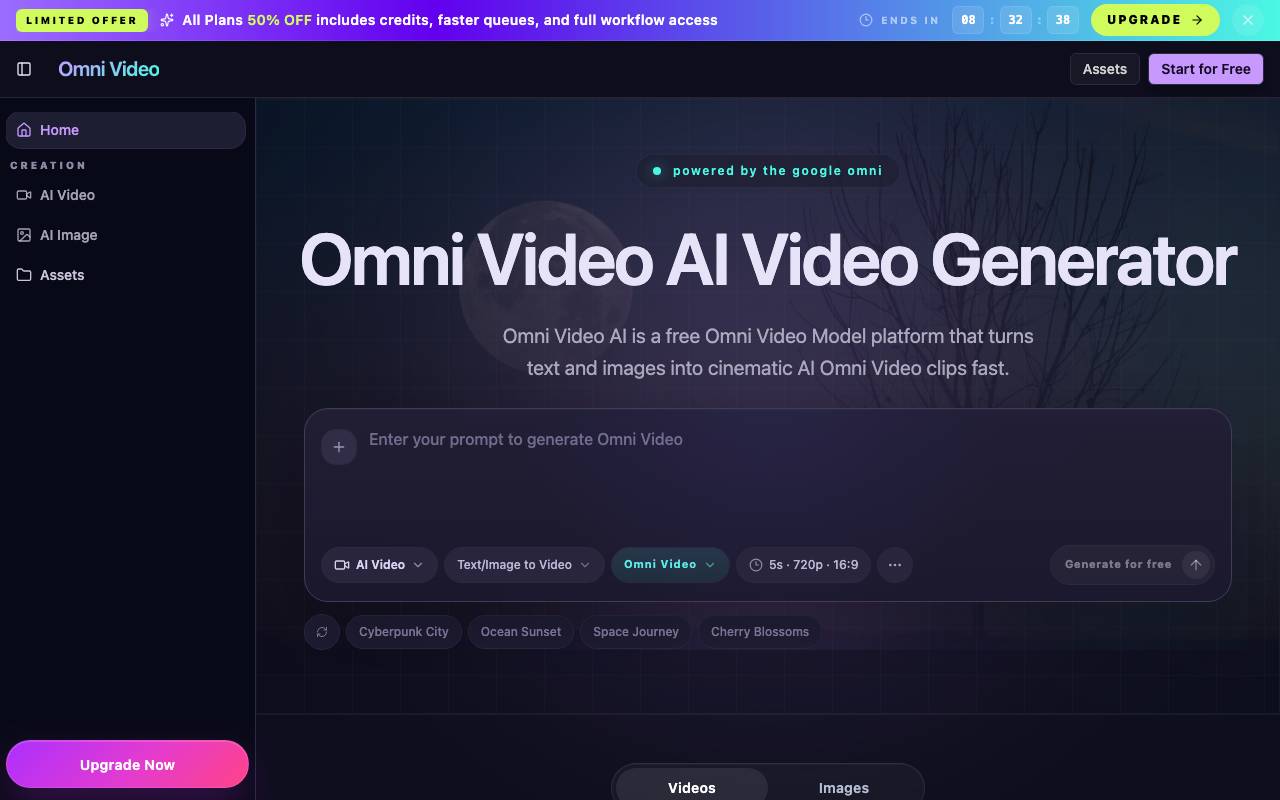 Omni Video website preview