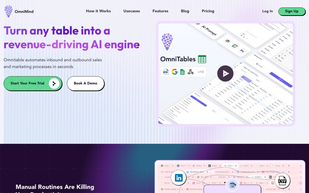 Omnimind website preview