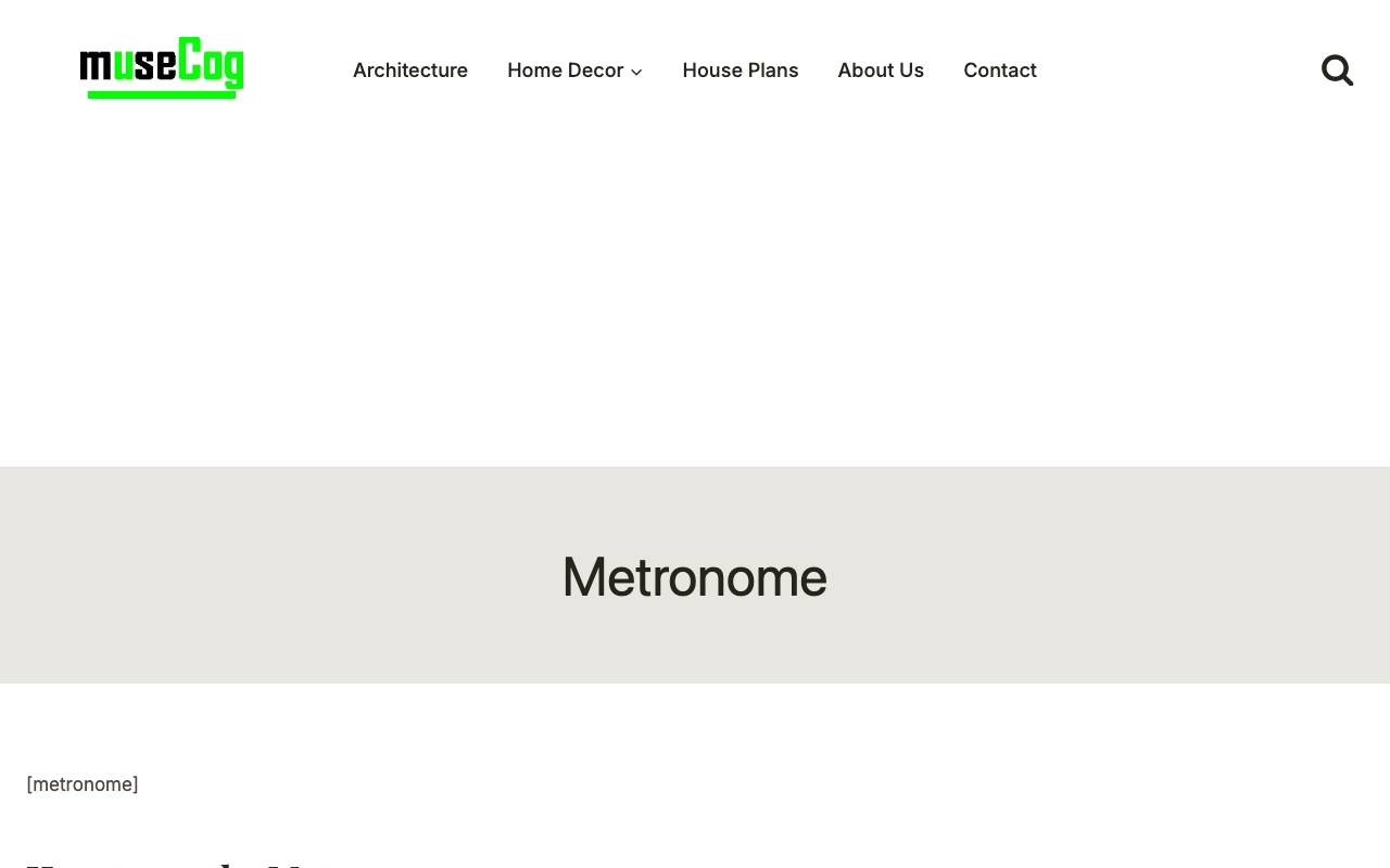 Online Metronome website preview