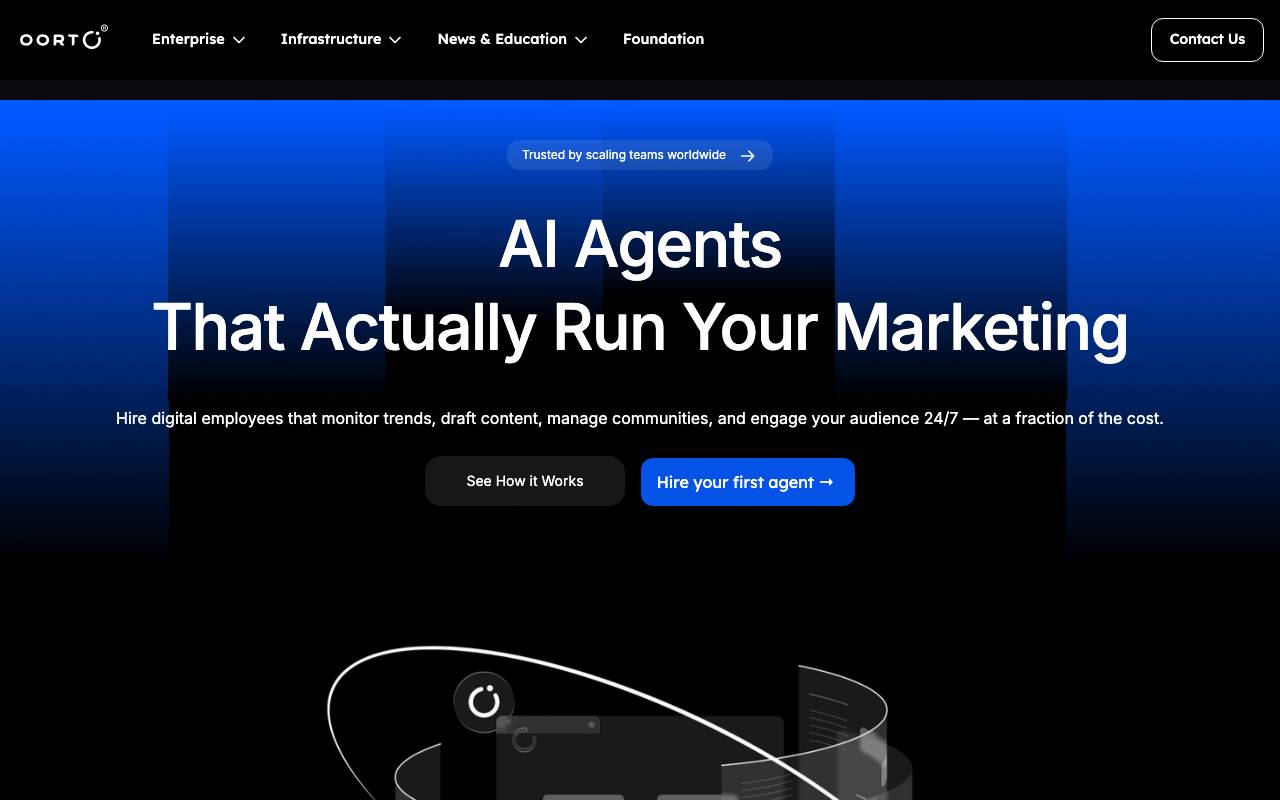 OORT AI website preview