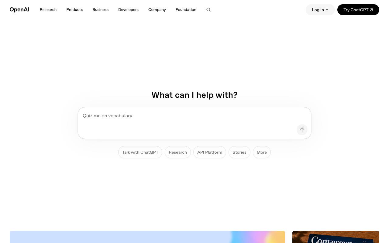 OpenAI GPT-4 website preview
