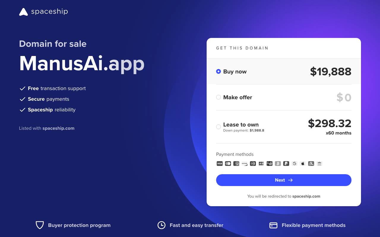 OpenManus website preview