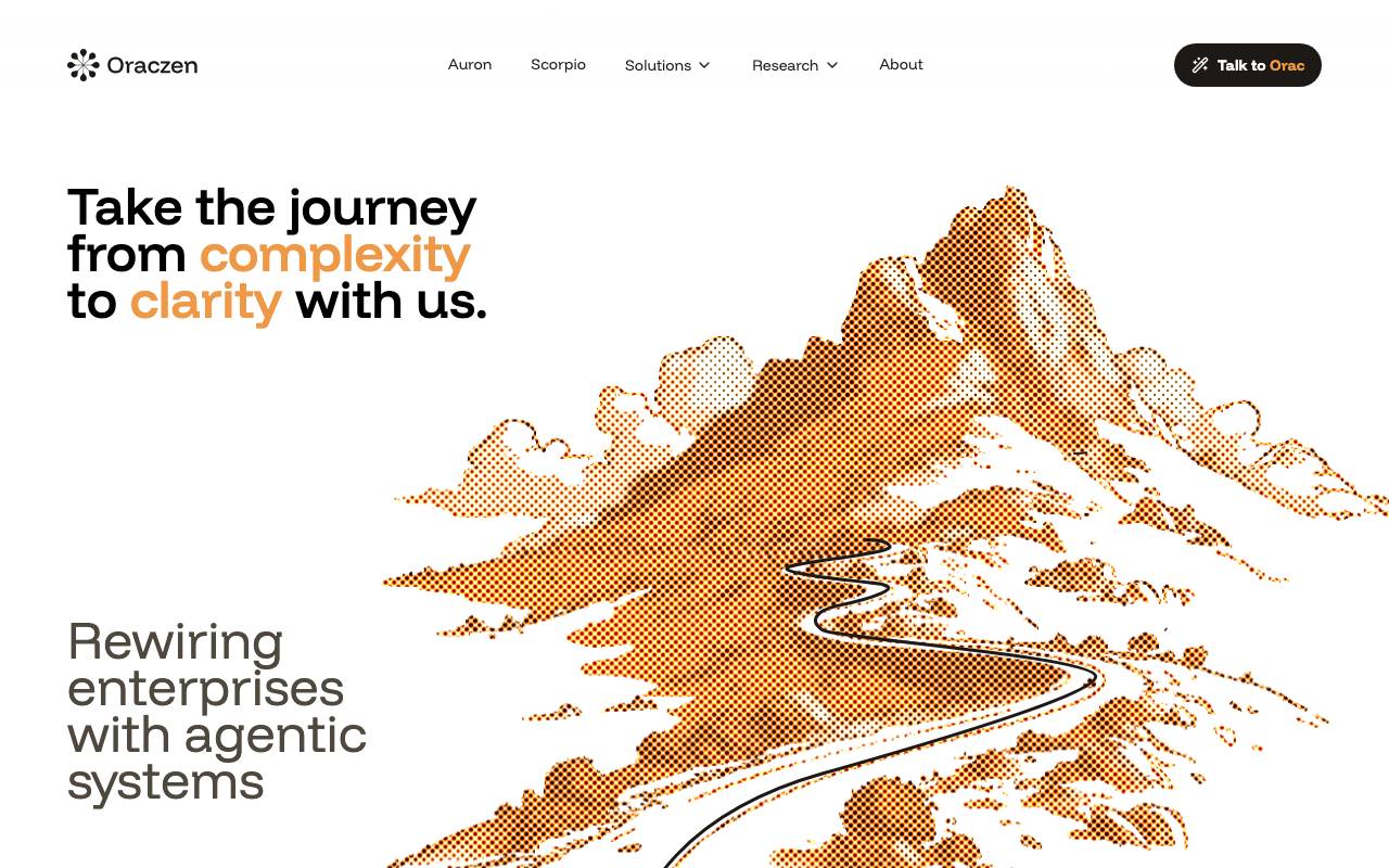 Oraczen's Spend Analysis Agent website preview