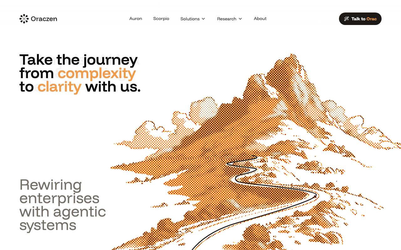 Oraczen's Zen Platform website preview