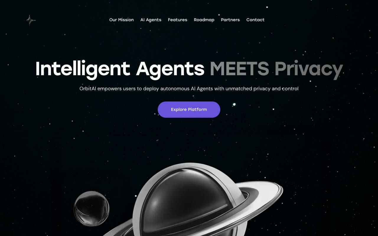OrbitAI website preview