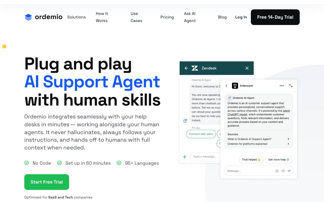 Ordemio website preview