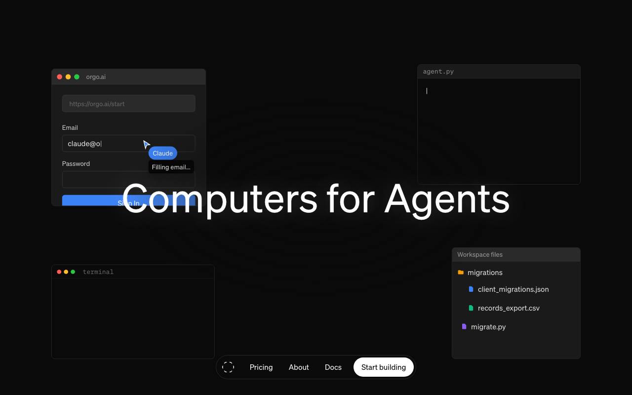 Orgo website preview
