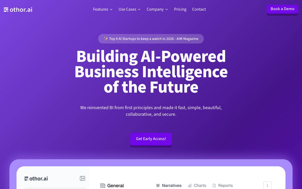 Othor AI website preview