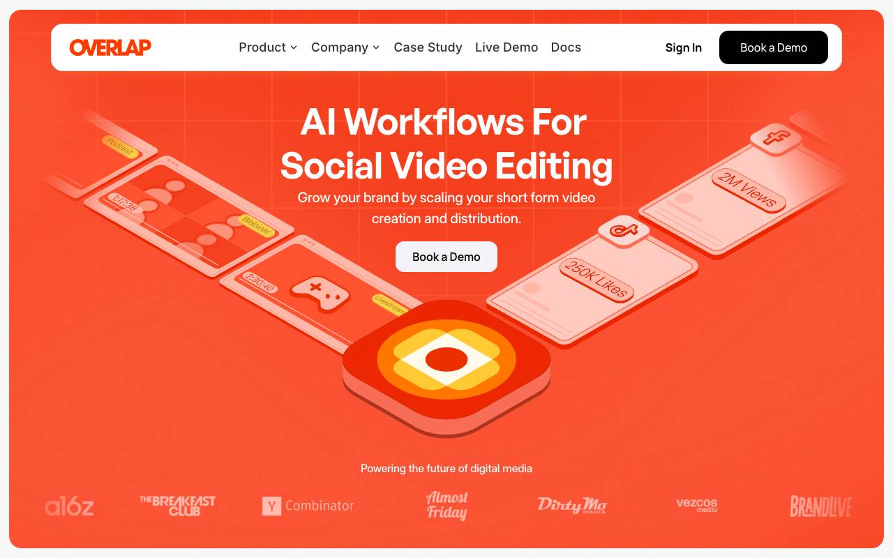 Overlap AI website preview