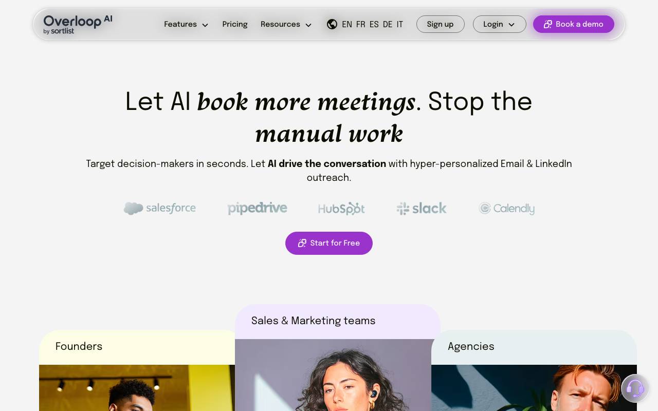 Overloop AI website preview