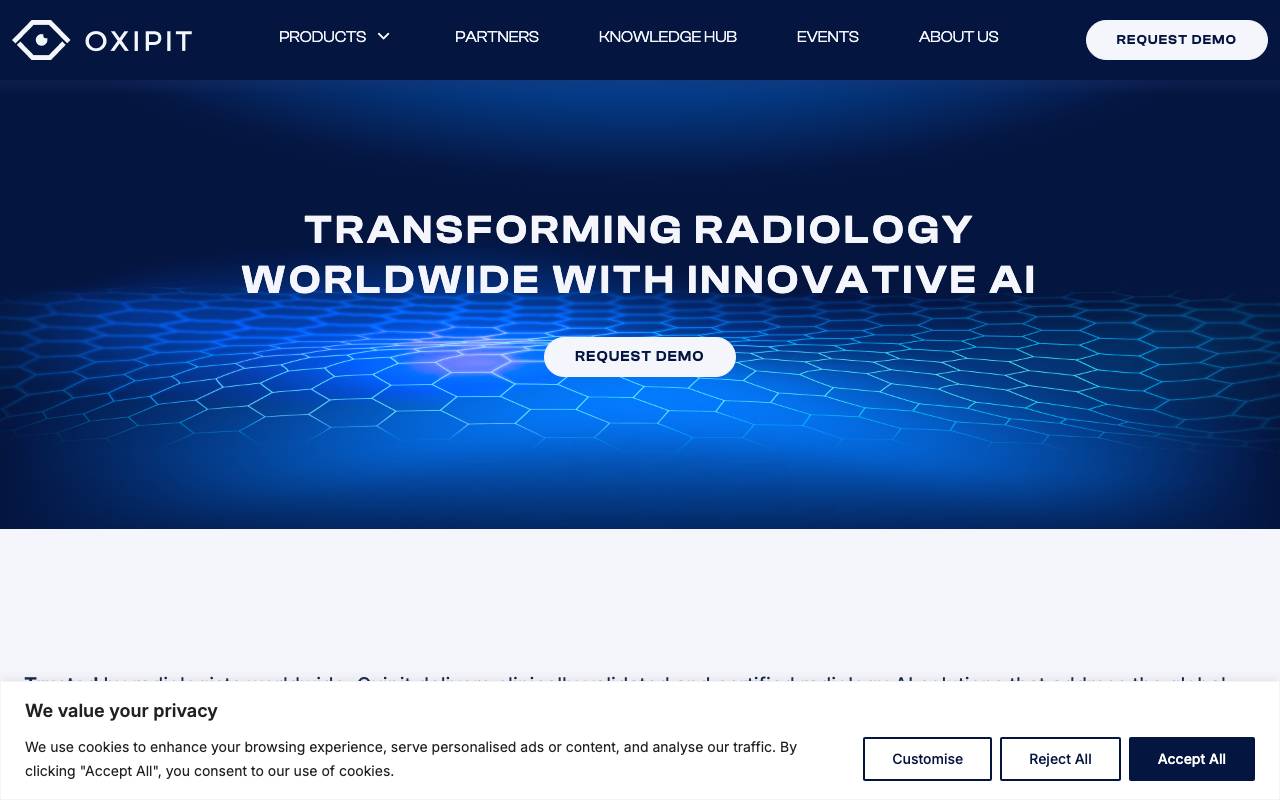 Oxipit.ai website preview