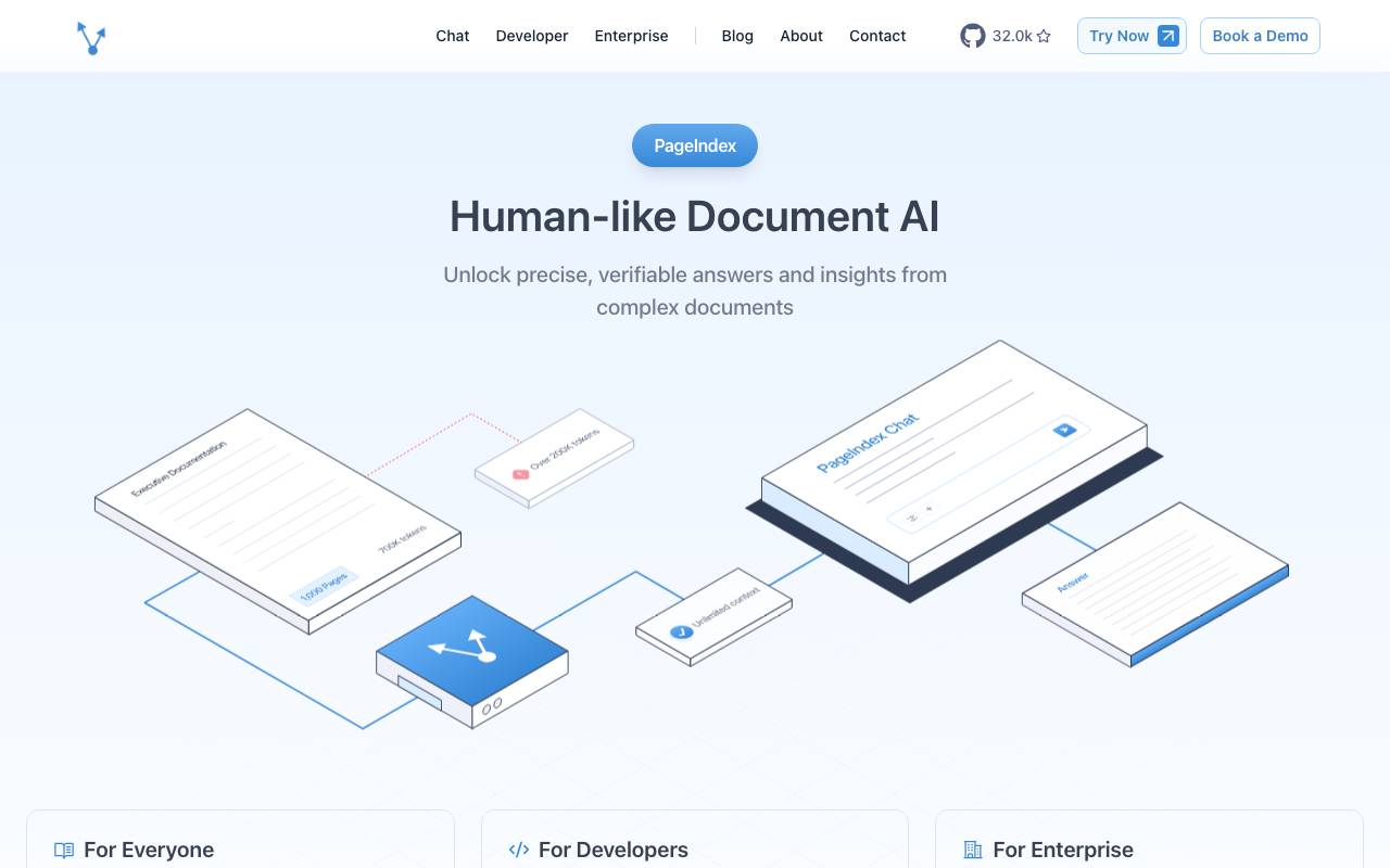 PageIndex website preview