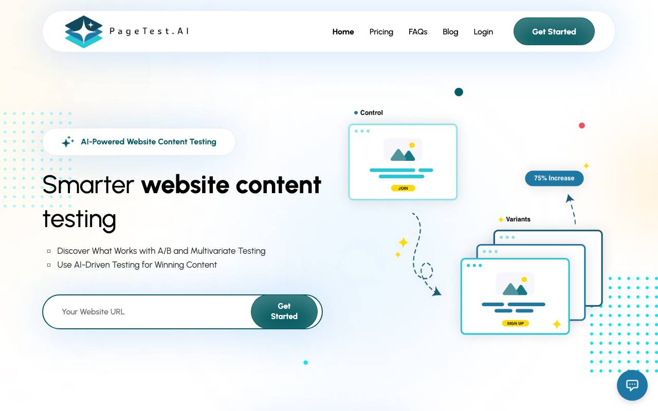 PageTest.AI website preview