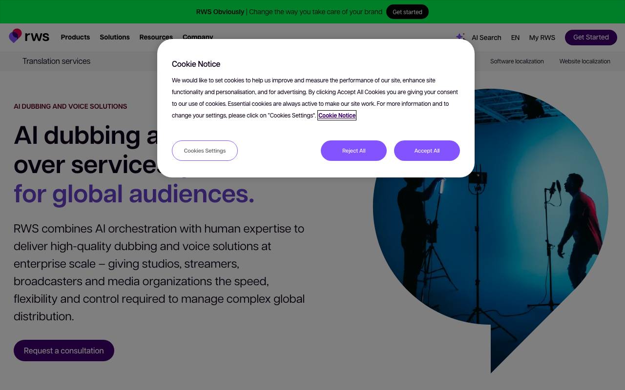 Papercup Ai website preview