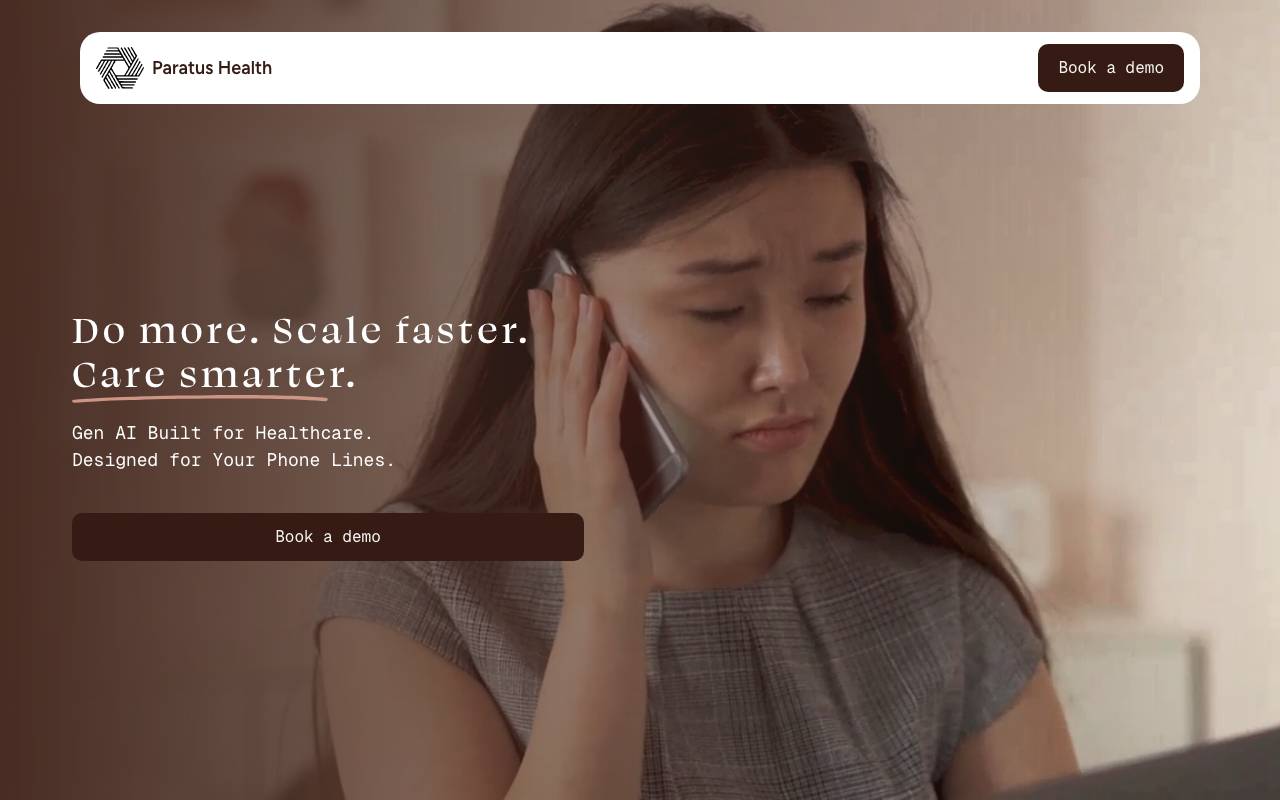 Paratus Health website preview