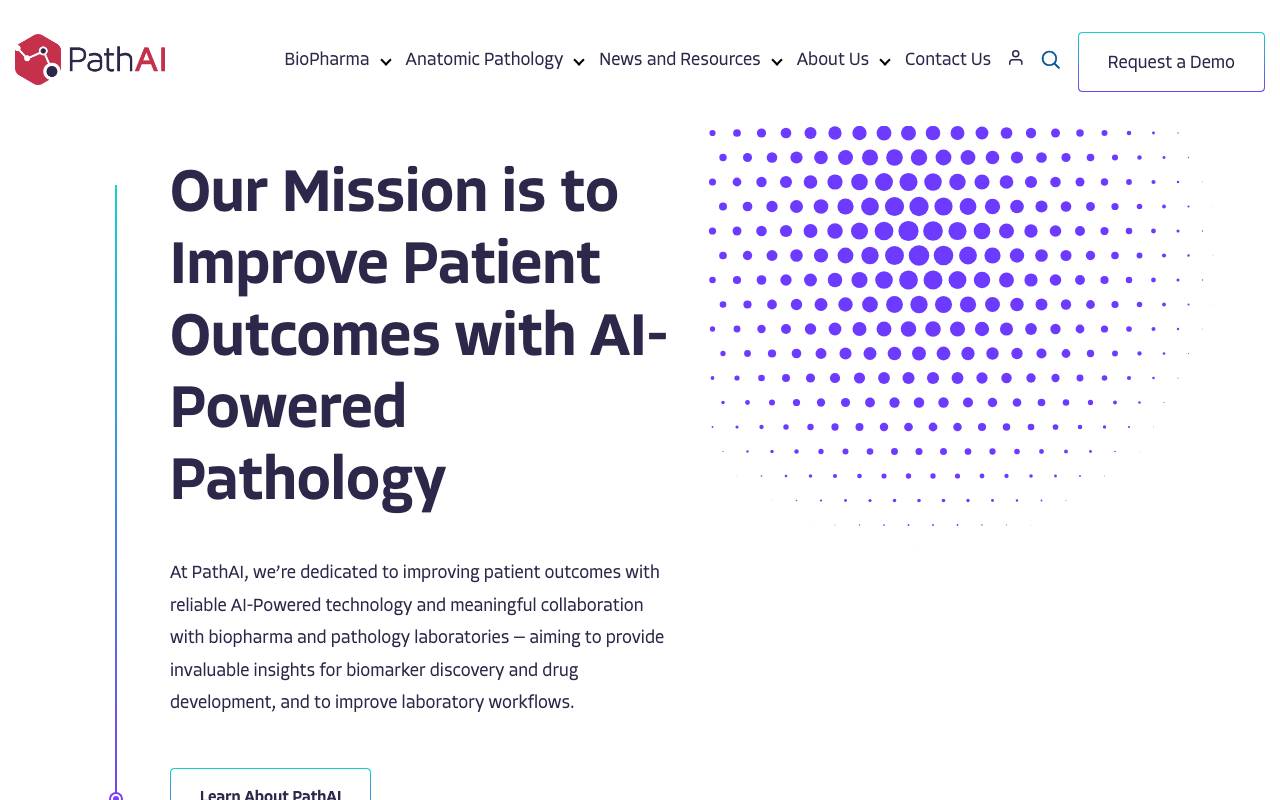 PathAI website preview