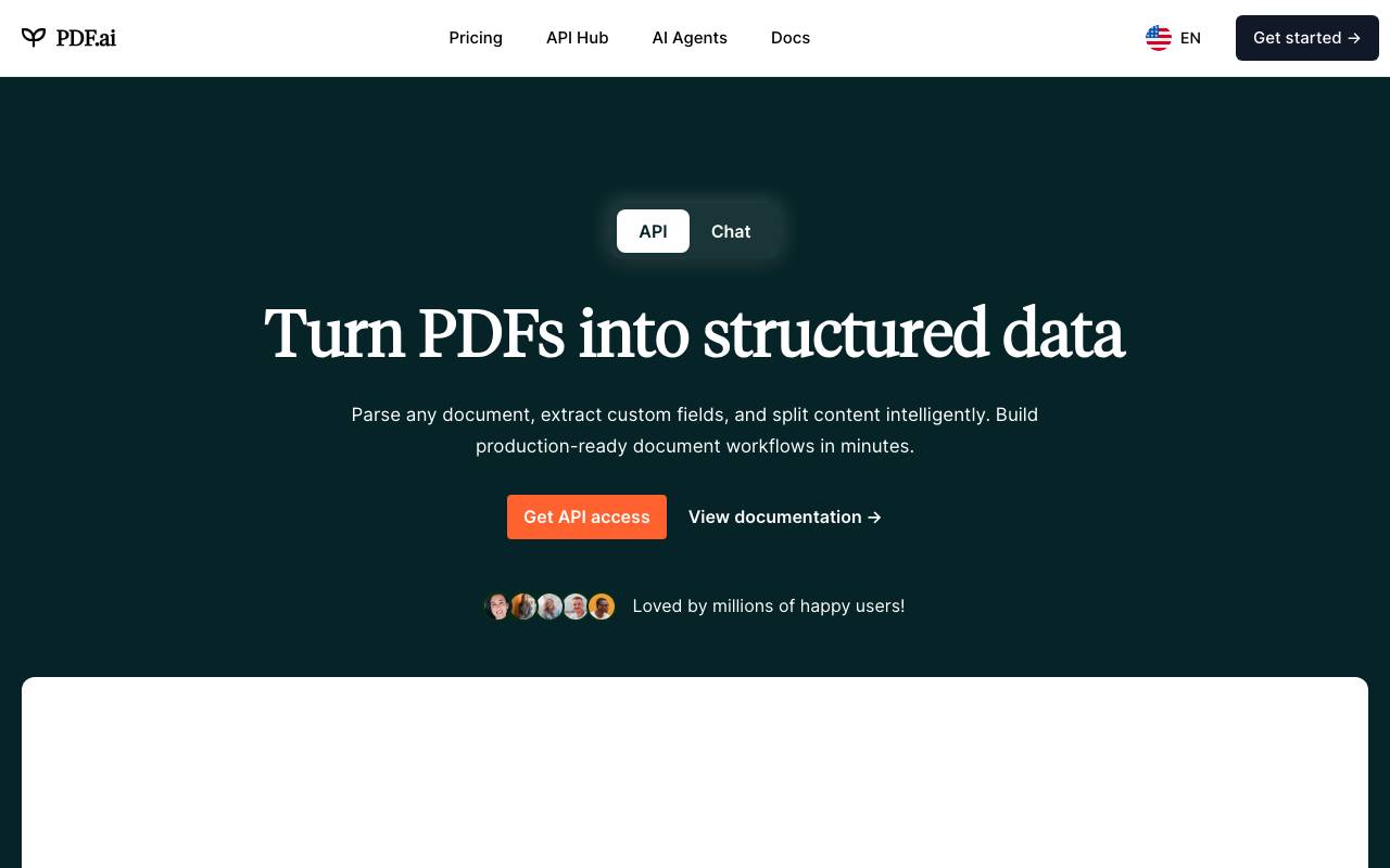 PDF AI website preview
