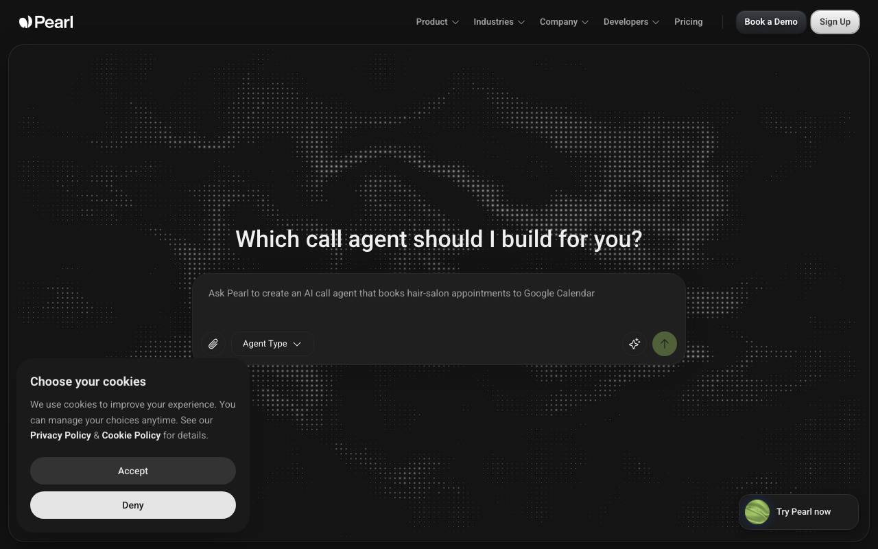 Pearl website preview