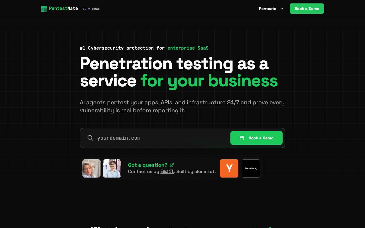 PentestMate website preview
