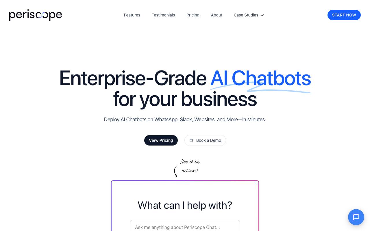 Periscope Chat website preview