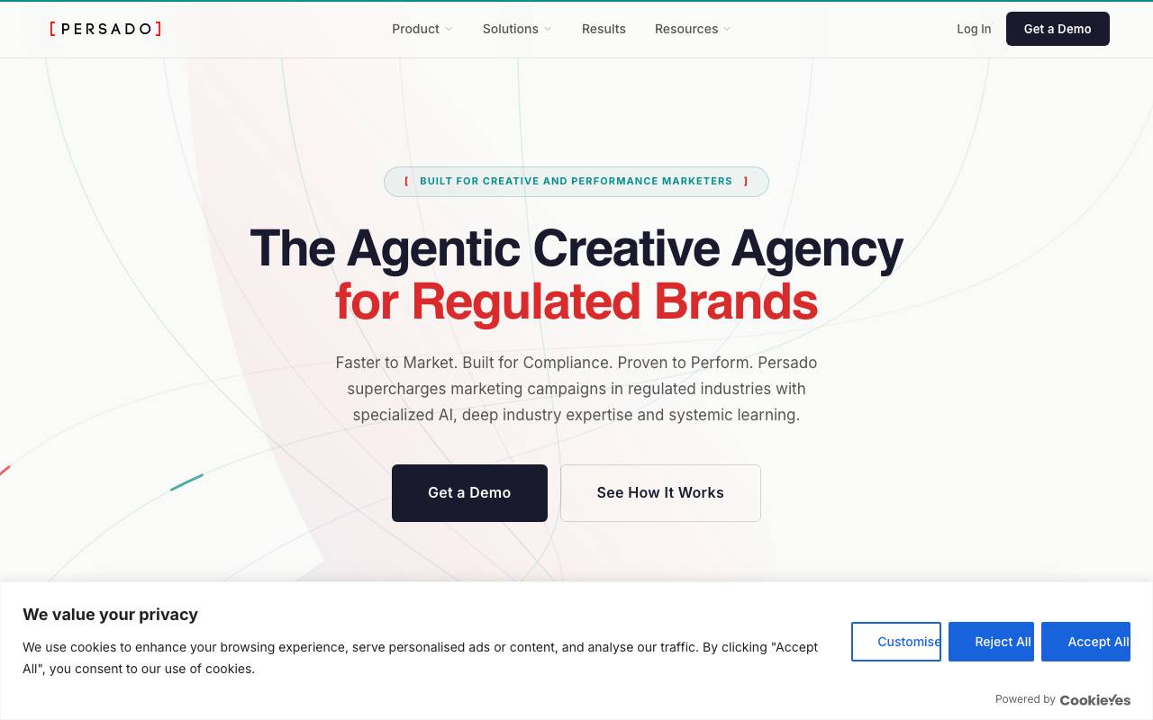 Persado website preview