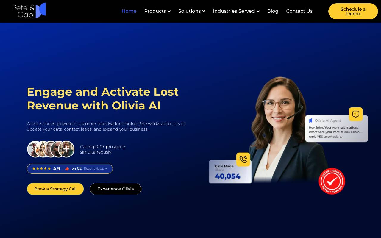 Pete Gabi website preview