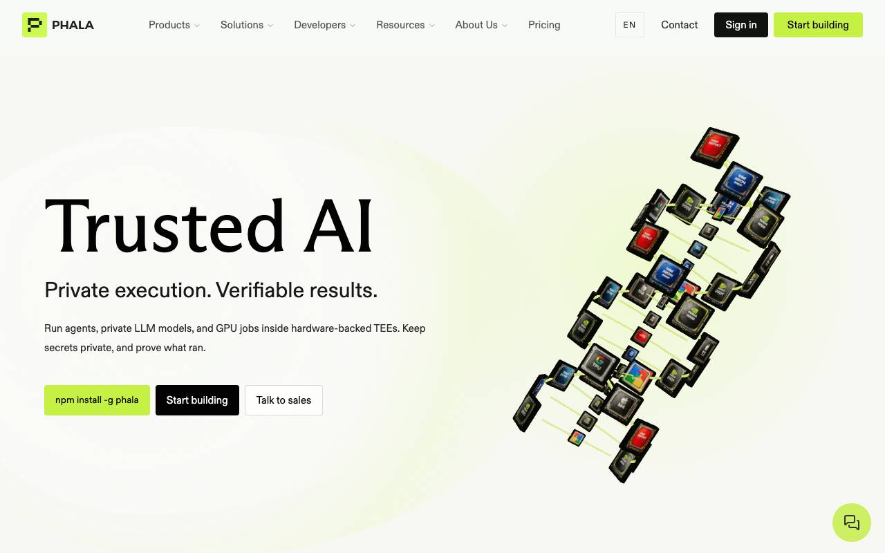 Phala Network website preview
