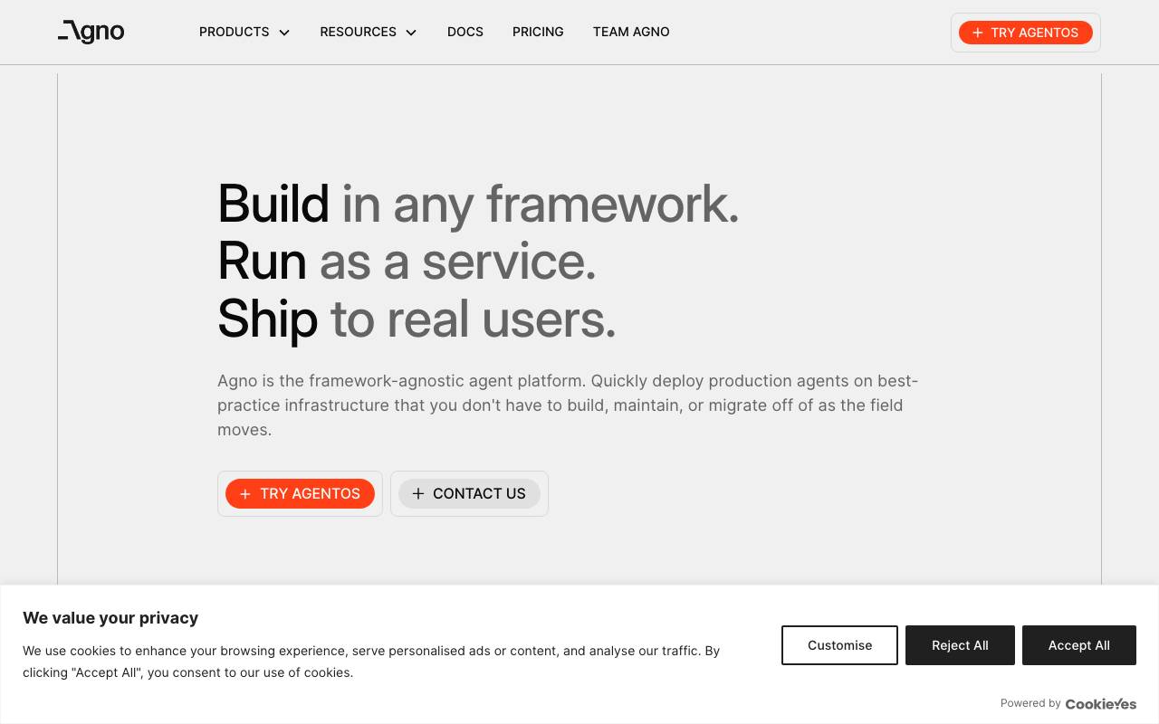 Phidata website preview