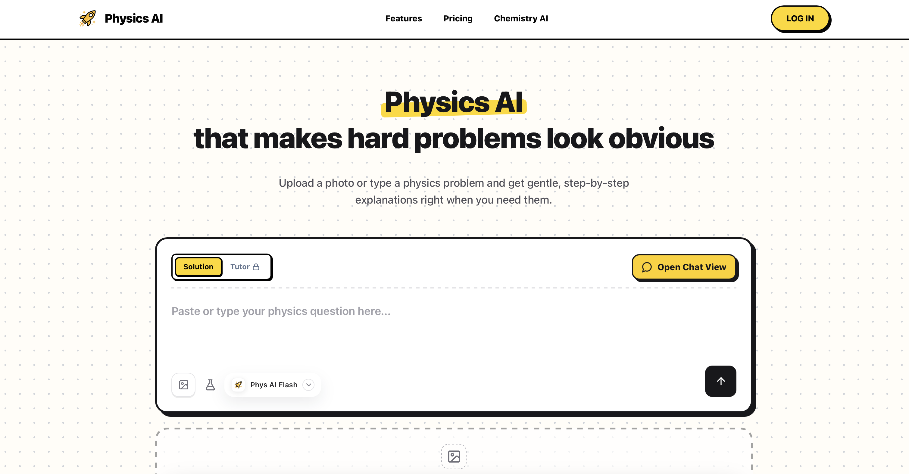 Physics AI Solver Tool interface preview
