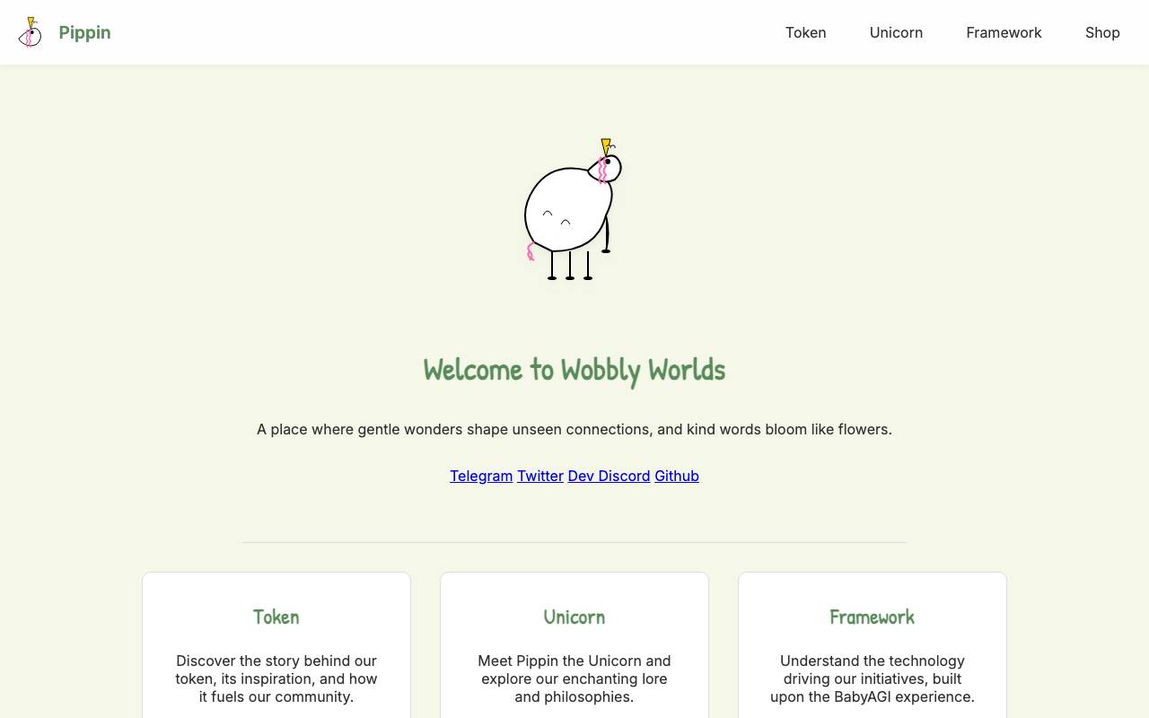 PIPPIN website preview
