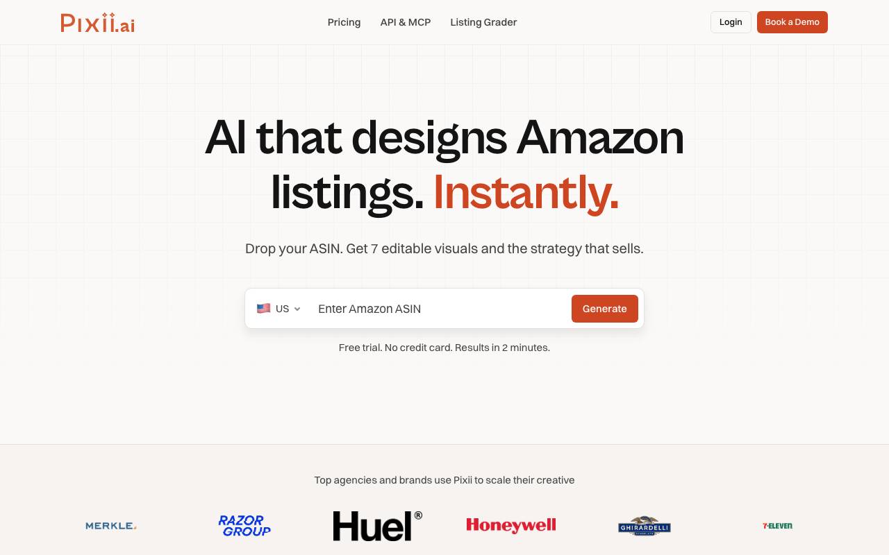 Pixii website preview