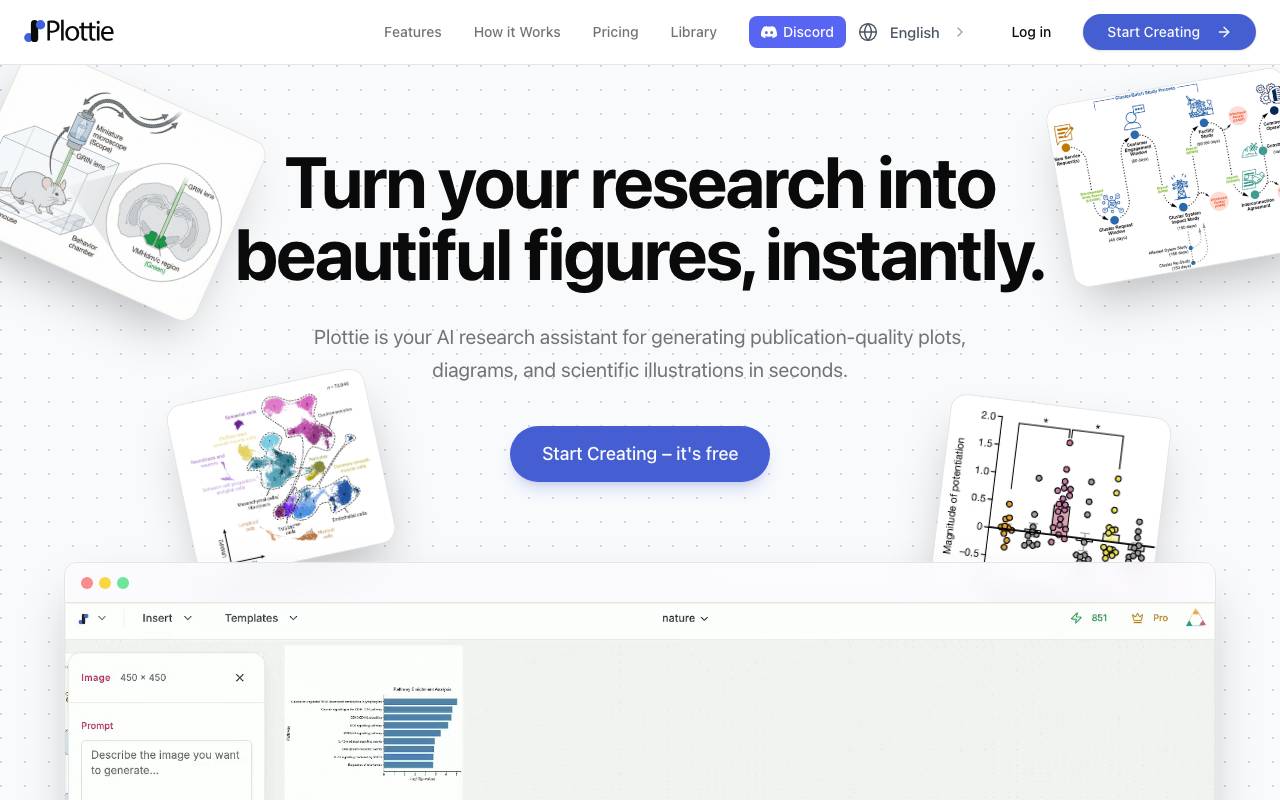 Plottie website preview