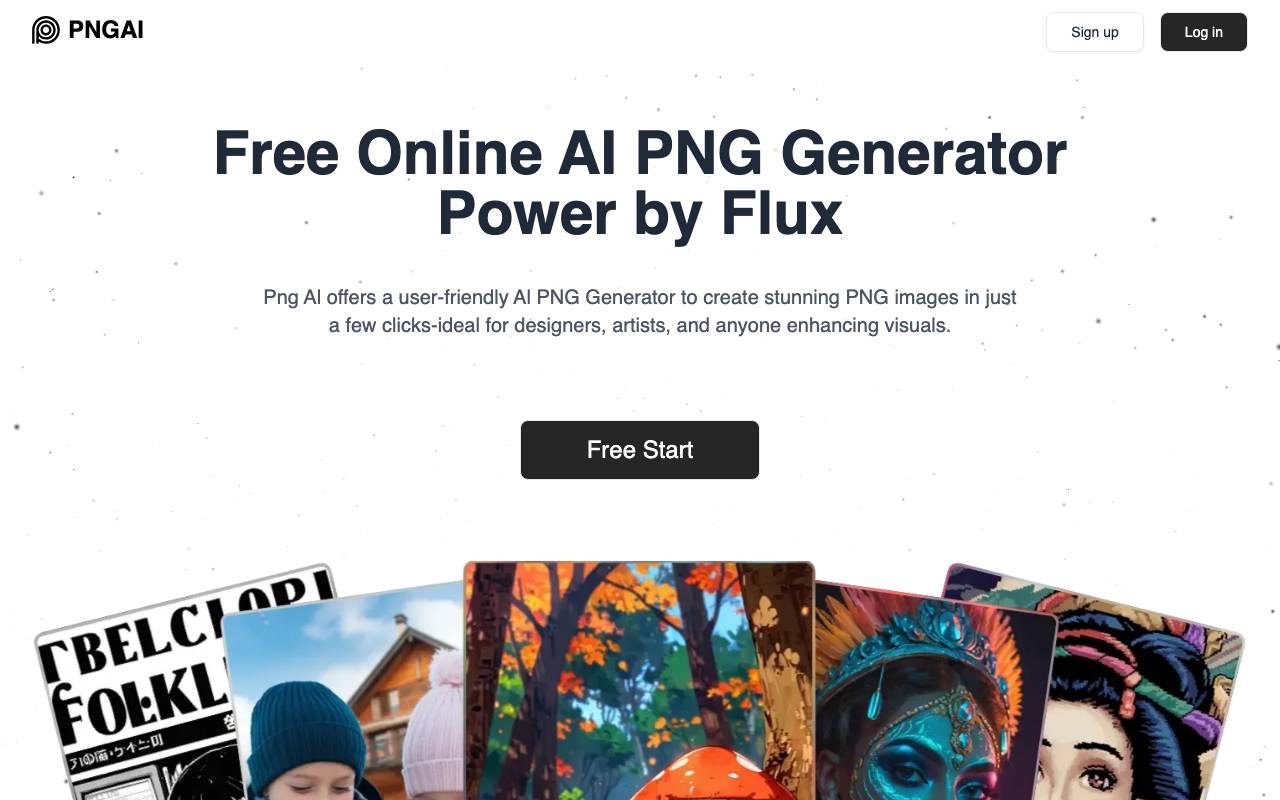 Png AI website preview