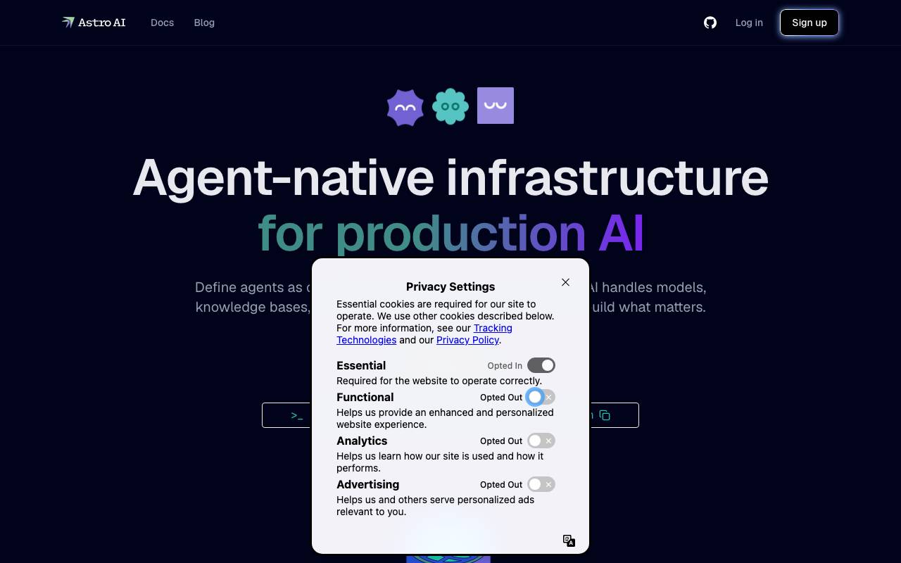 Postman AI Agent Builder website preview