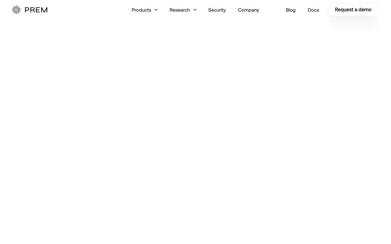 Prem AI website preview