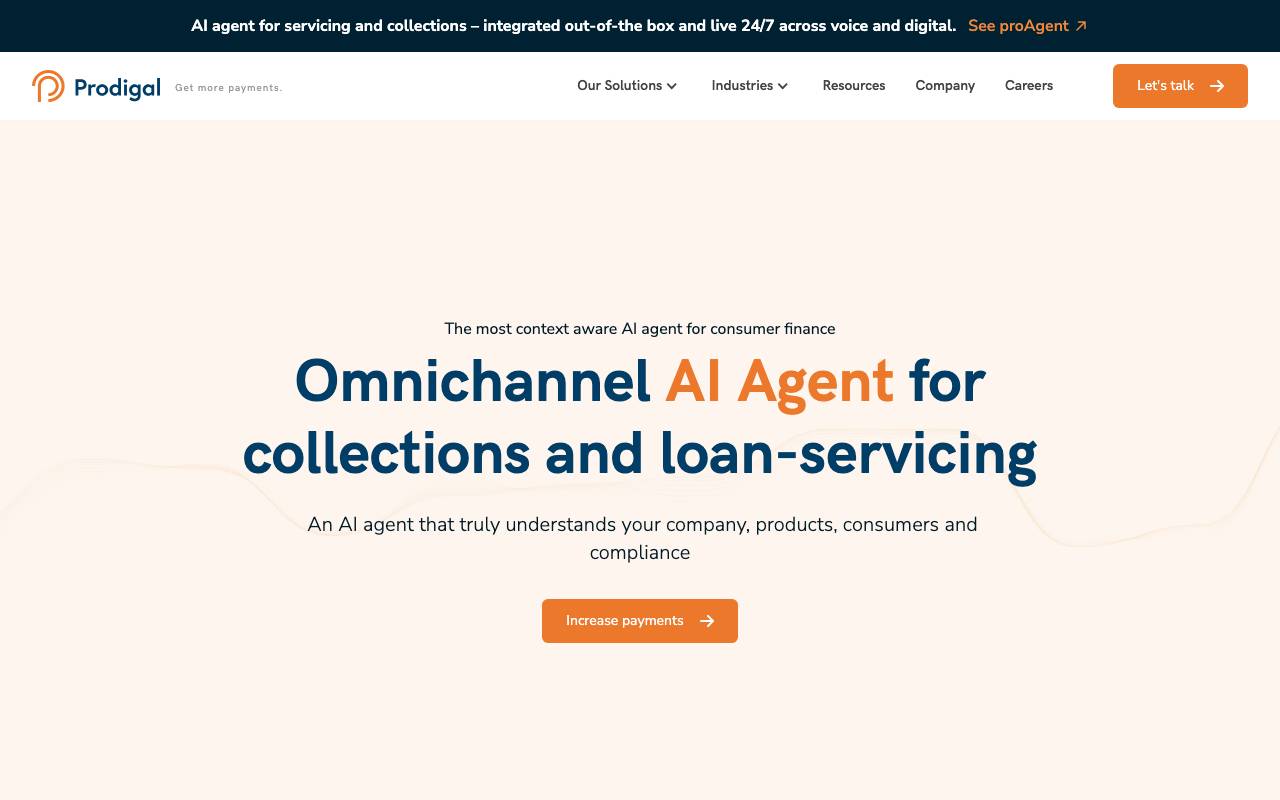 proAgent website preview