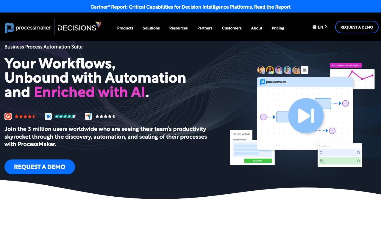 ProcessMaker website preview