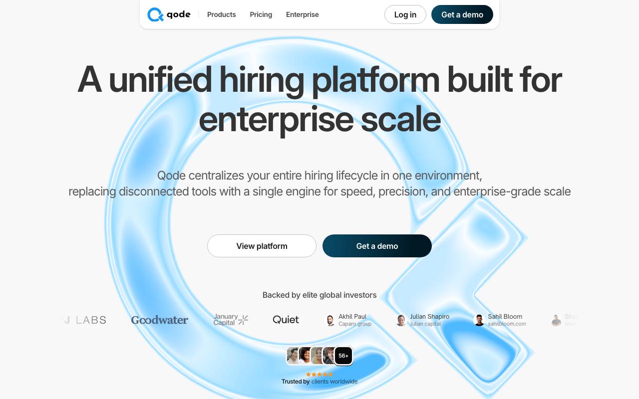 qode website preview