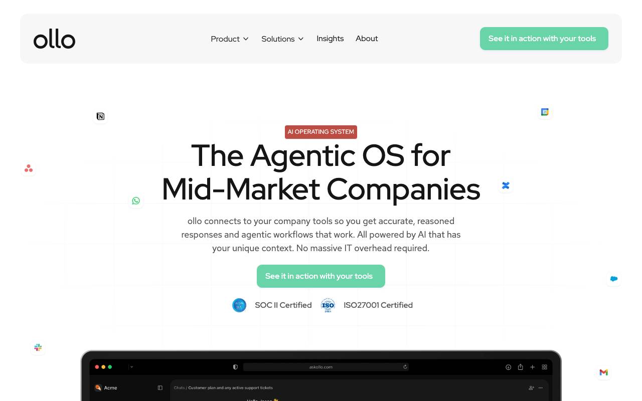 Quench AI website preview