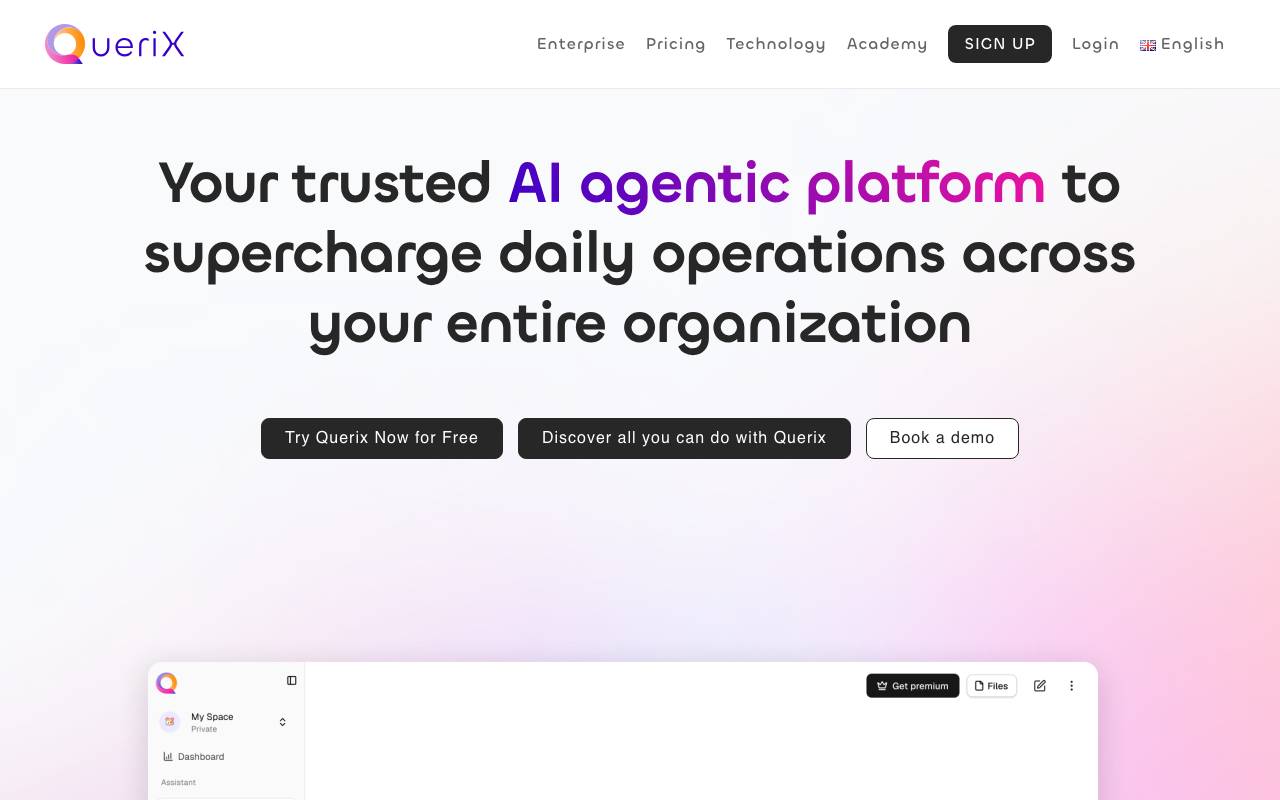 Querix website preview