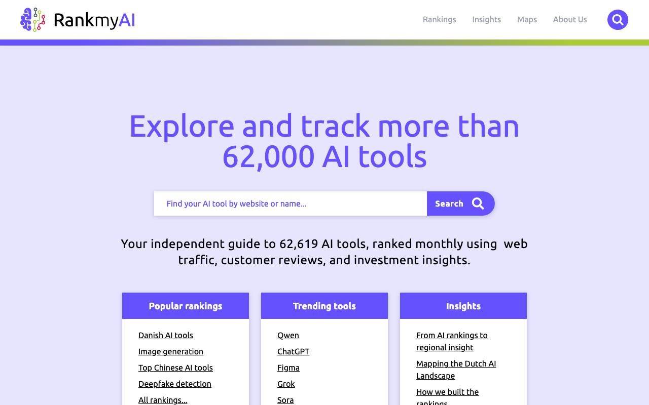 RankmyAI website preview