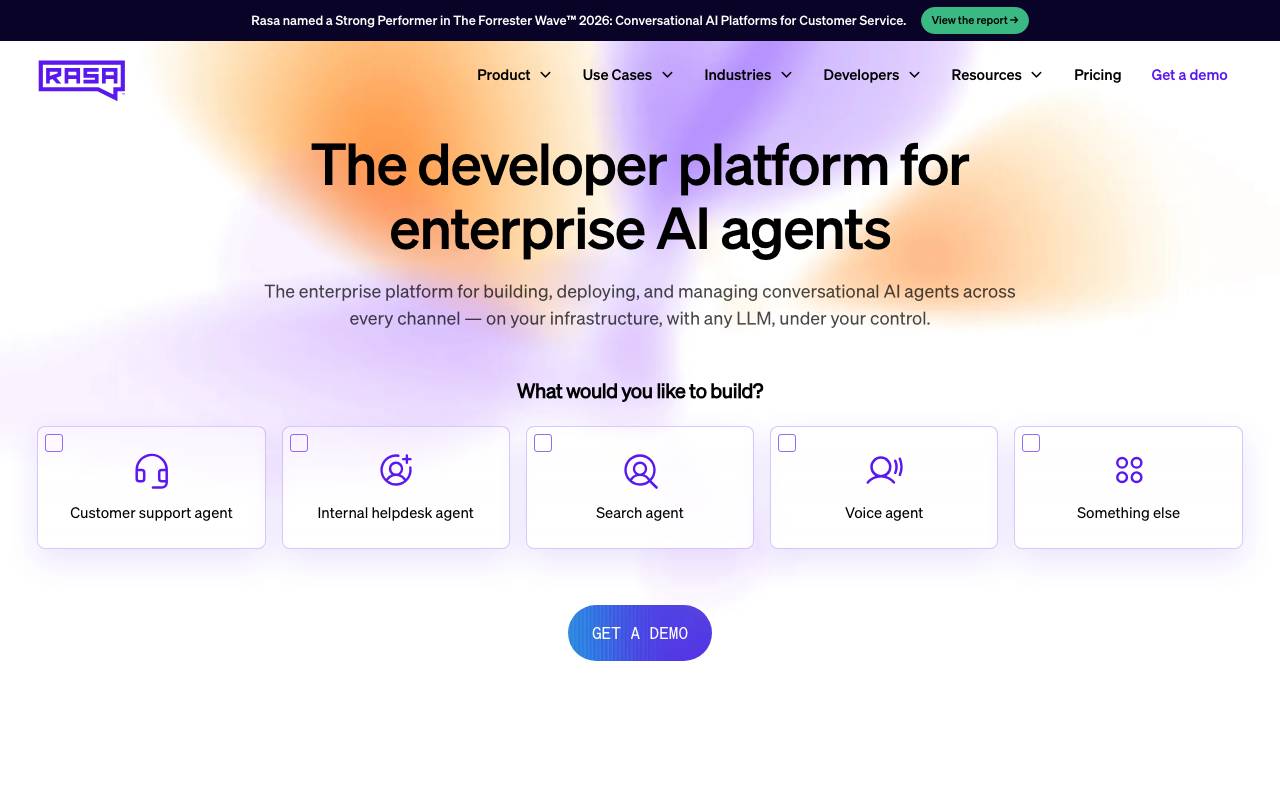 Rasa website preview